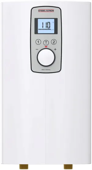 Stiebel Eltron 200059 Model DHC-E 12/15-2 Trend Point-of-Use Electric Tankless Water Heater, Direct Coil Heating System, Switchable kW Power Output, Backlit Display, Adjustable Temperature