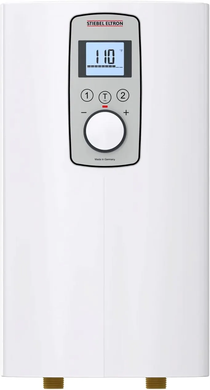Stiebel Eltron 200061 Model DHC-E 4/6-2 Trend Point-of-Use Electric Tankless Water Heater, Direct Coil Heating System, Switchable kW Power Output, Backlit Display, Adjustable Temperature
