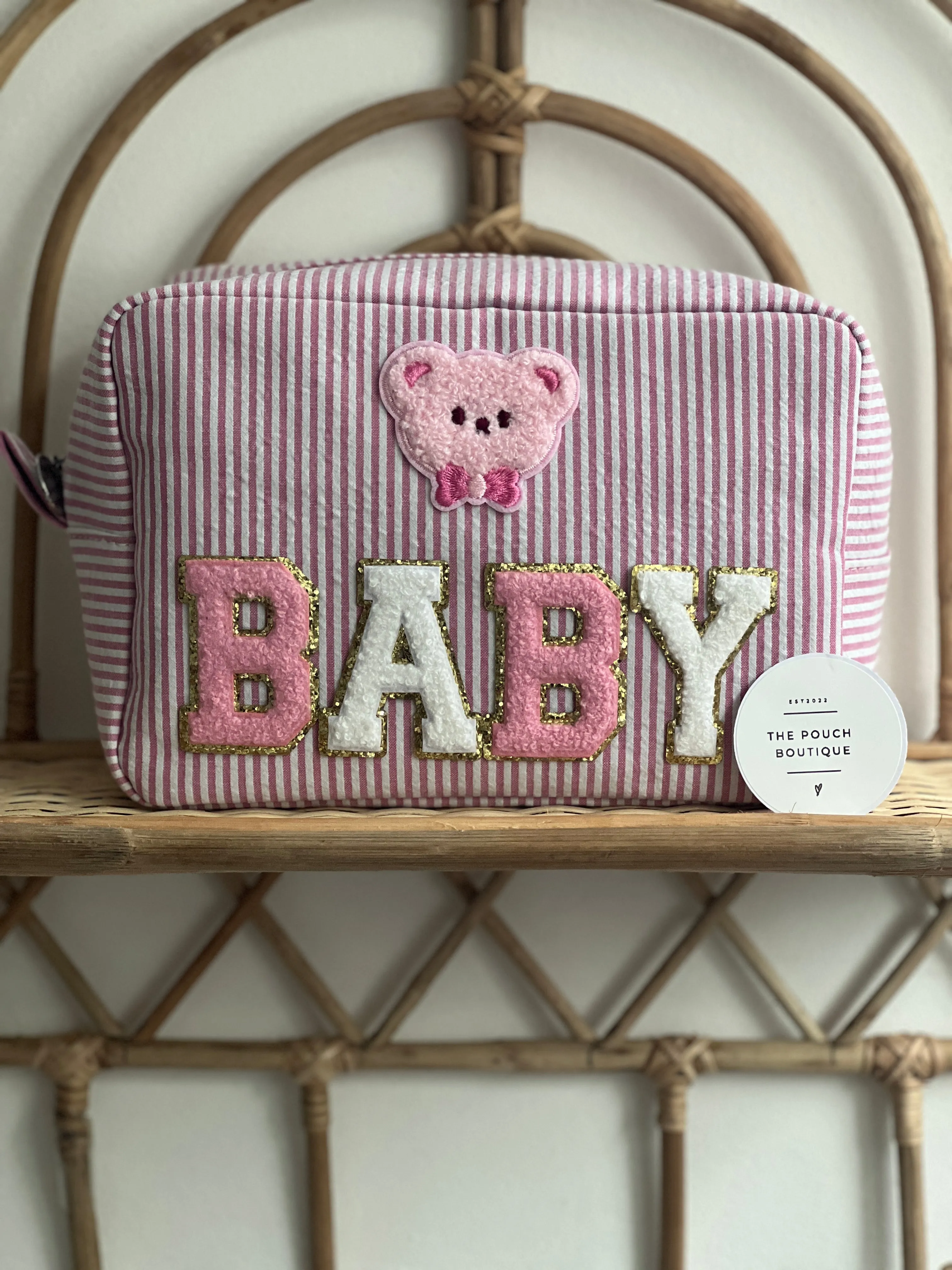 Stripey Seersucker Pouches