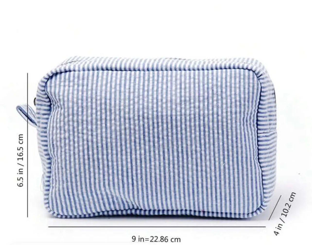 Stripey Seersucker Pouches