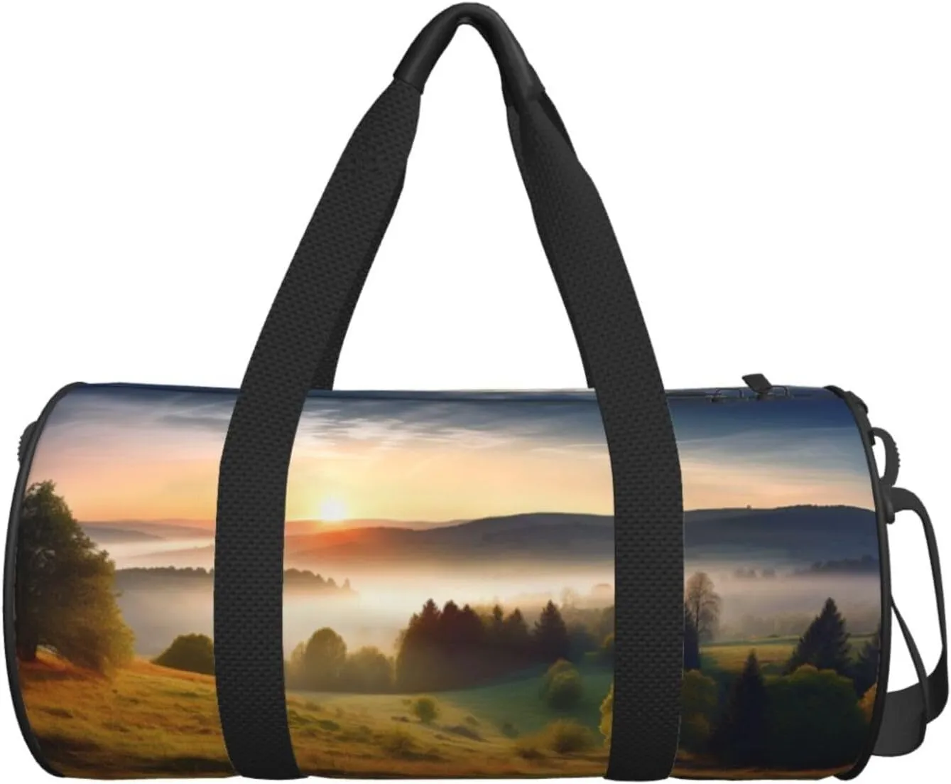 Sunrise Nature Scenery Travel Duffle Bag for Men Women Sport Gym Bag Foldable Weekender Bag Carry on Overnight Bag for Travel Swimming Basketball