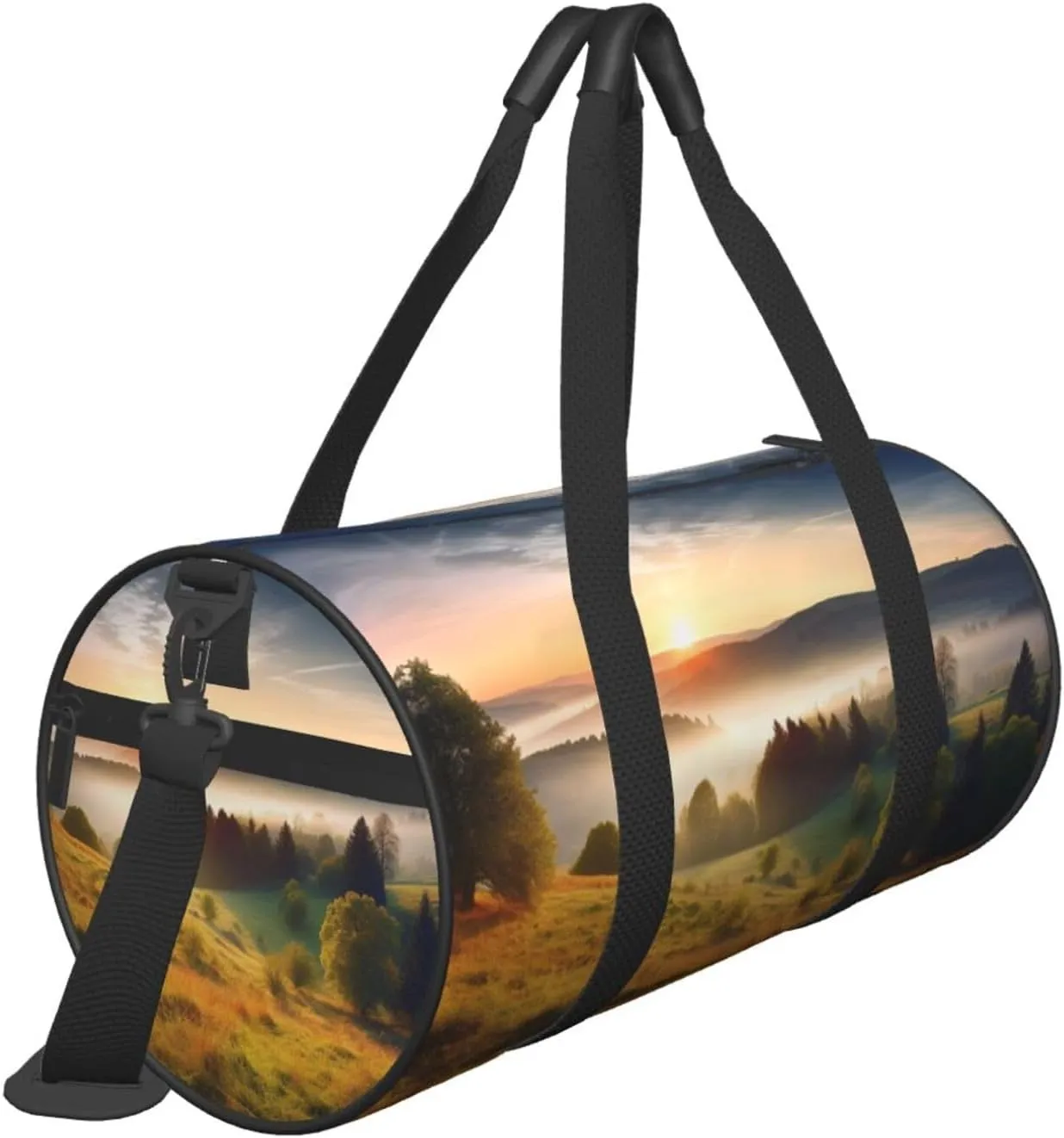 Sunrise Nature Scenery Travel Duffle Bag for Men Women Sport Gym Bag Foldable Weekender Bag Carry on Overnight Bag for Travel Swimming Basketball