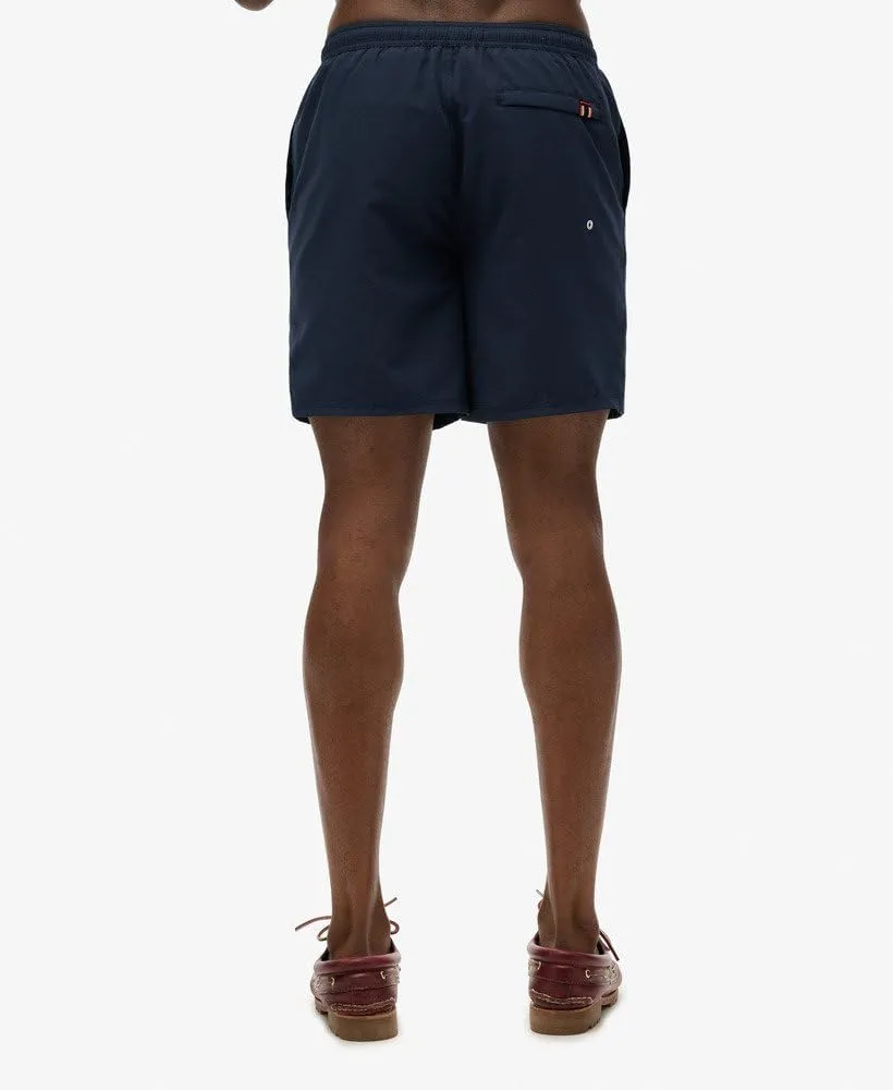 Superdry Men's Sport Graphic 17 Swim Shorts, Nautical Navy