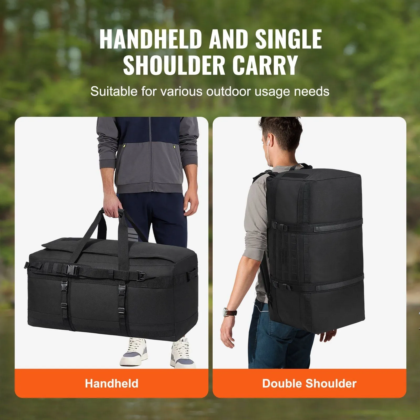 Tactical Duffle Bag 100L Duffle Bag with Molle Design