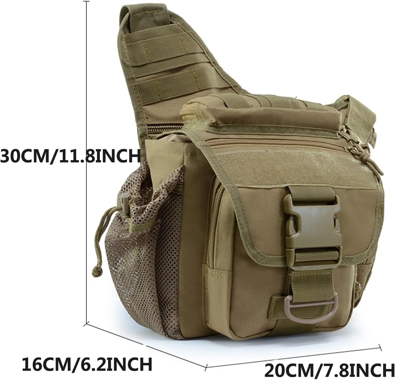 Tactical Messenger Bag Shoulder Bag Cross Body Bag Belt Sling Bags Laptop For Working Cycling Hunting Camping F