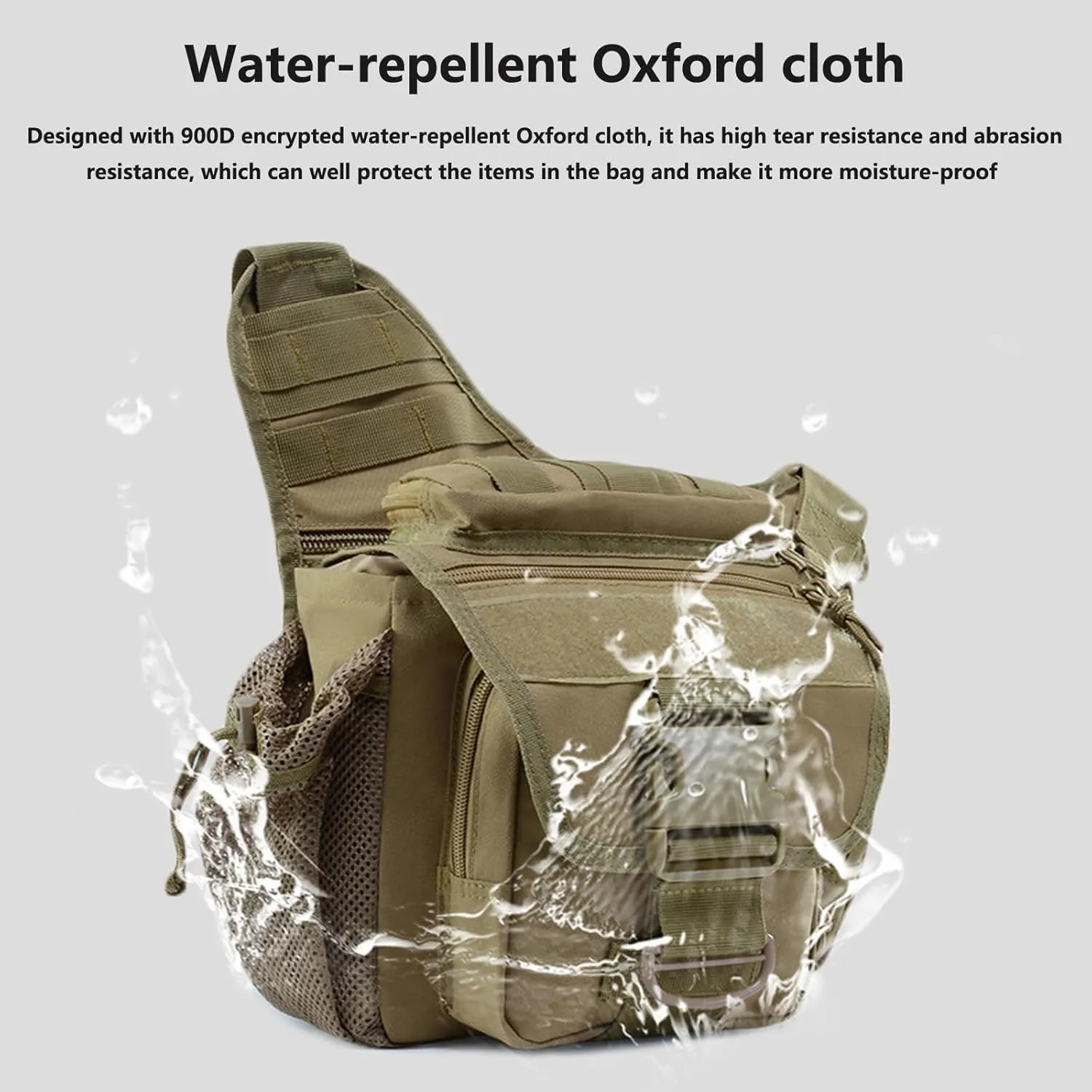 Tactical Messenger Bag Shoulder Bag Cross Body Bag Belt Sling Bags Laptop For Working Cycling Hunting Camping F