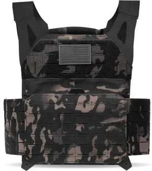 Tacticon BattleVest Lite | Tactical Vest | Combat Veteran Owned Company | Fully Adjustable & Lightweight