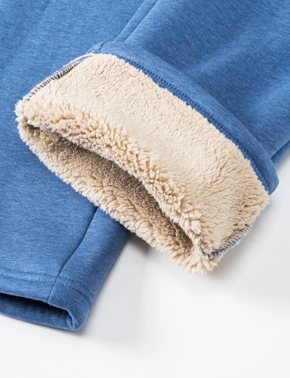 TACVASEN Women's Sherpa Lined Sweatpants Winter Warm Thick Fleece Pants with Pockets Thermal Cotton for Athletic Lounge