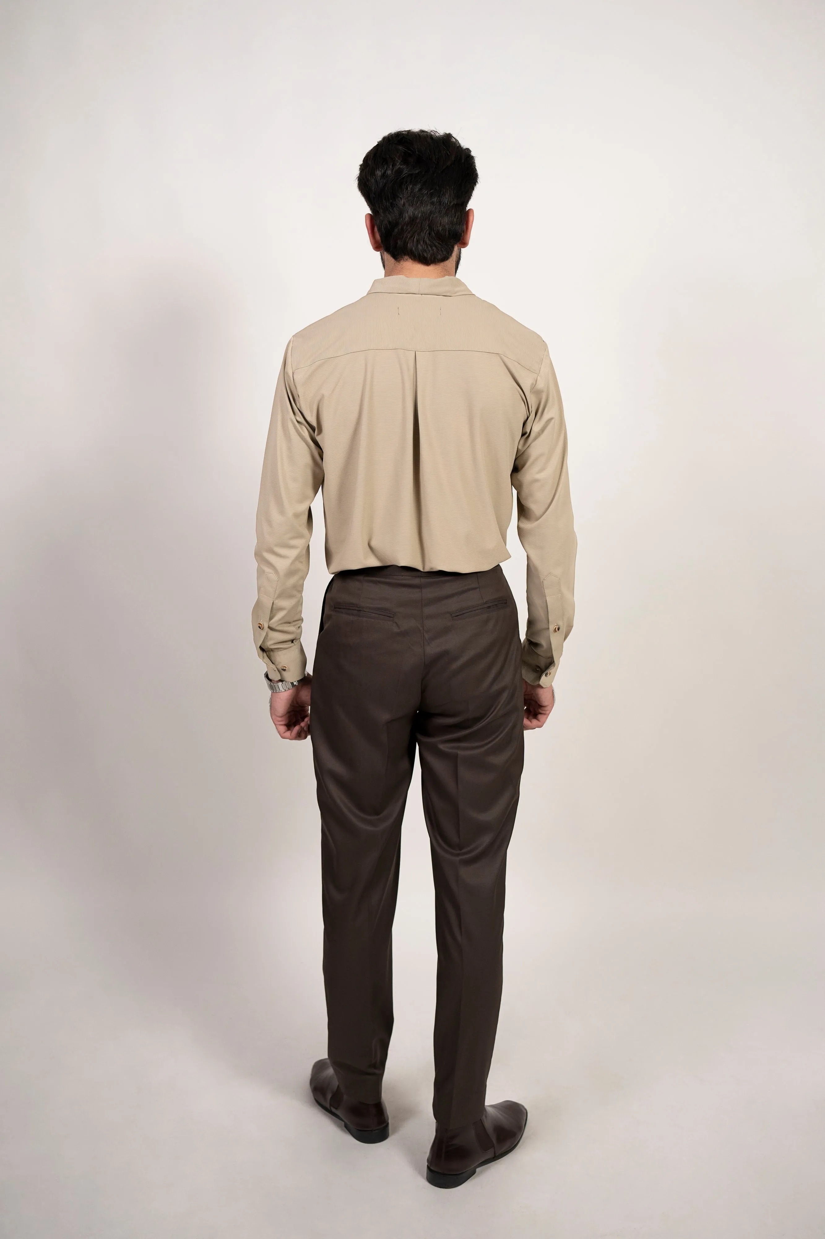 Tailored High Waist Adjustable Trousers