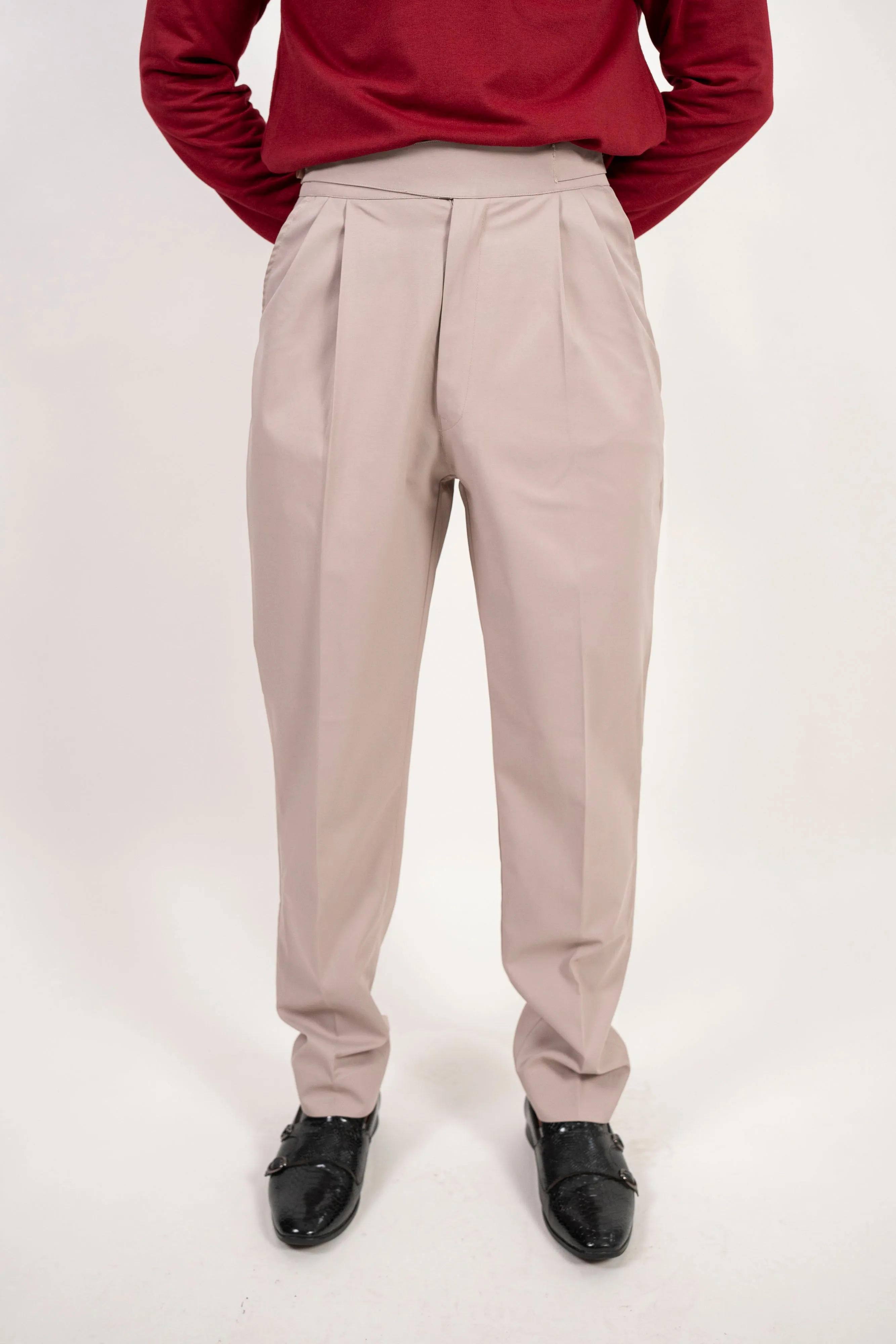 Tailored High Waist Adjustable Trousers