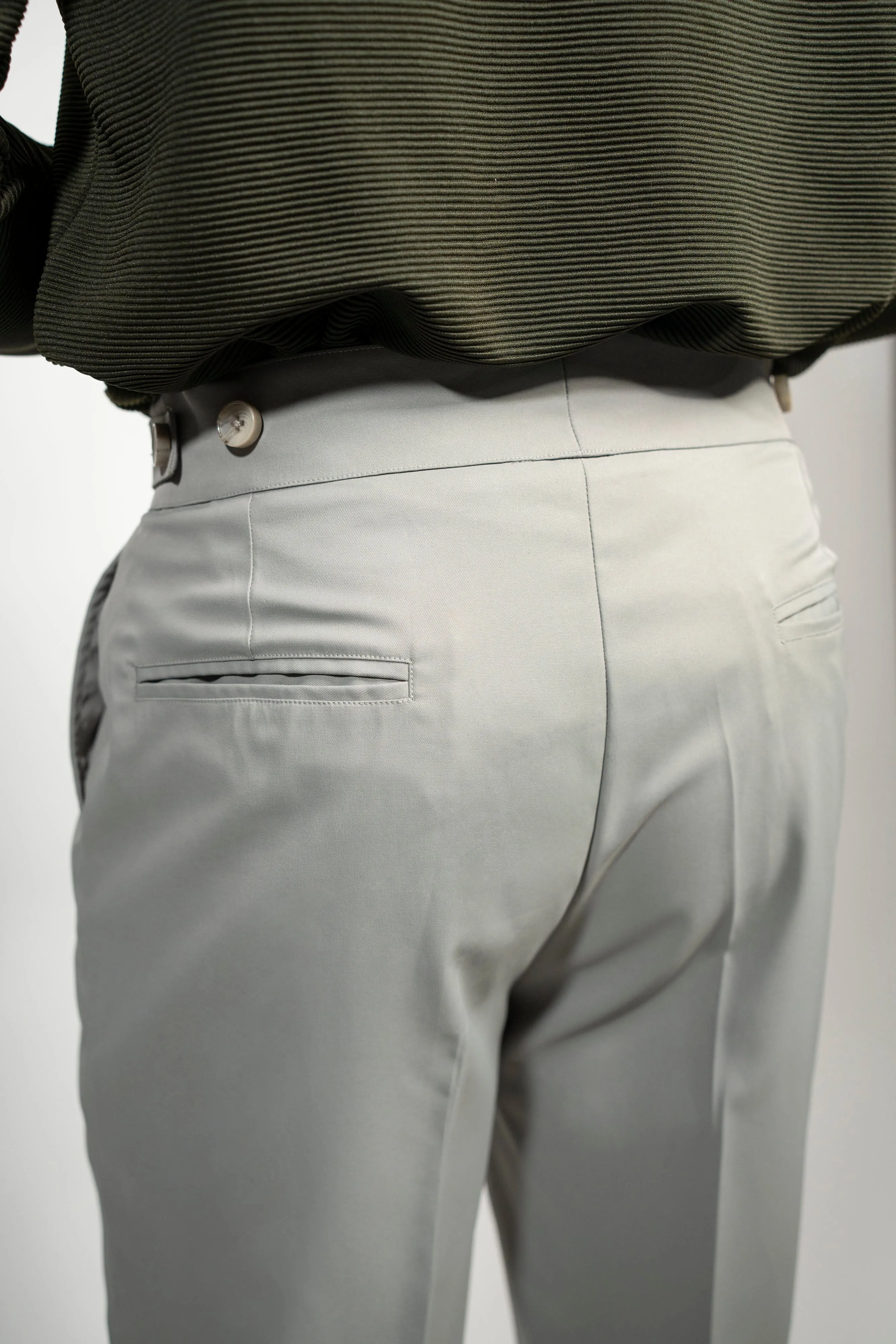 Tailored High Waist Adjustable Trousers