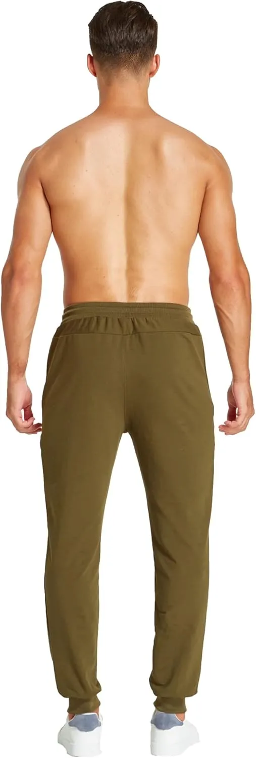 Tansozer Men's Lightweight Joggers Casual Slim Sweatpants Track Pants with Zipper Pockets
