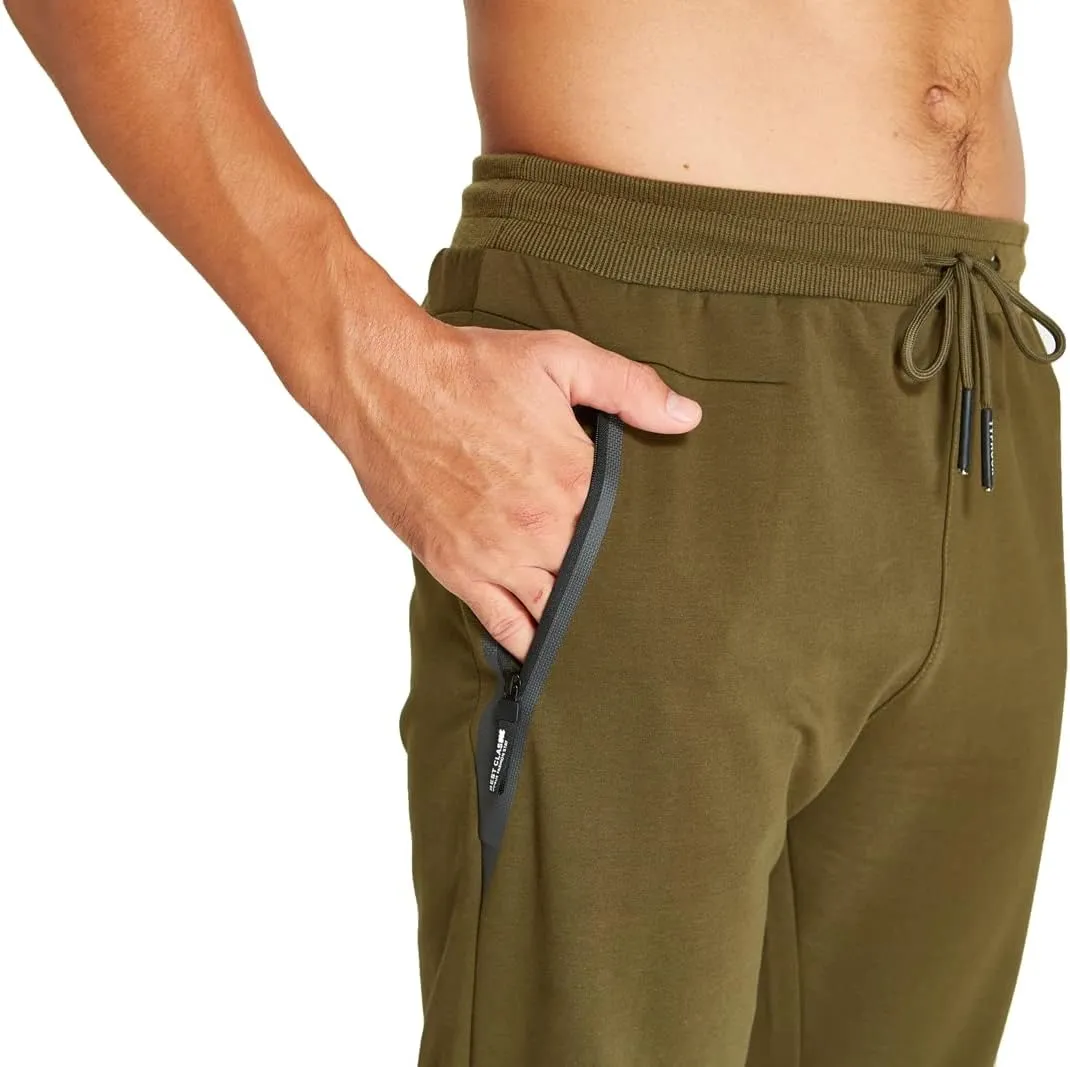 Tansozer Men's Lightweight Joggers Casual Slim Sweatpants Track Pants with Zipper Pockets