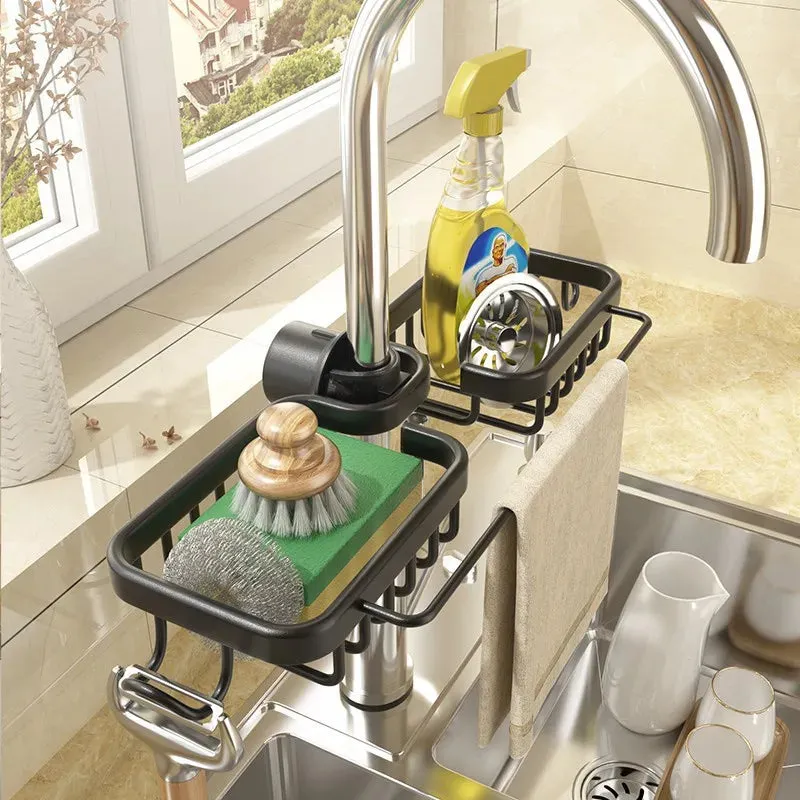 Tap Titan Space-Saving Aluminum Rack for Sink Area Organization