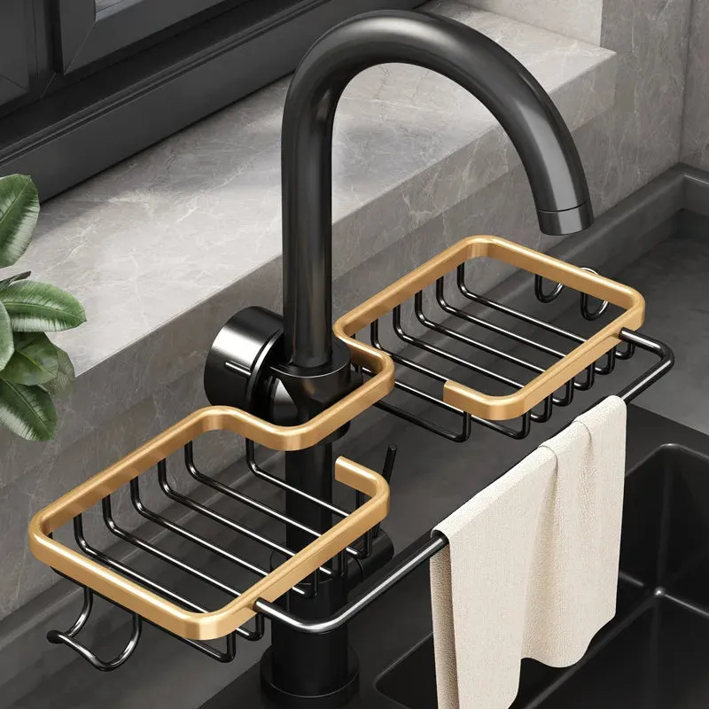 Tap Titan Space-Saving Aluminum Rack for Sink Area Organization