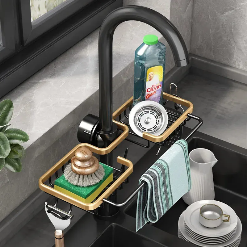 Tap Titan Space-Saving Aluminum Rack for Sink Area Organization