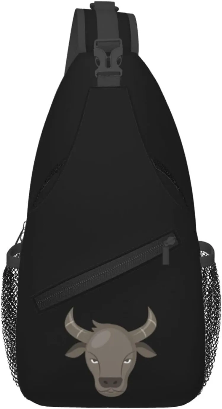 Taurus Crossbody Bags For Women Men Chest Backpack Gym Shoulder Bag Travel Outdoor Sports Casual Crossbody Bags
