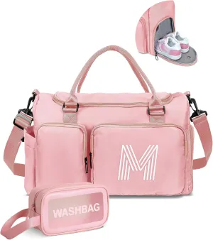 Teen Girl Gifts Trendy Stuff, Personalized Gifts, Initial Travel Duffel Bag, Personalized Weekender Bag,Monogram Overnight Bag, Trendy Stuff Gifts for Girls Friend Birthday Gift