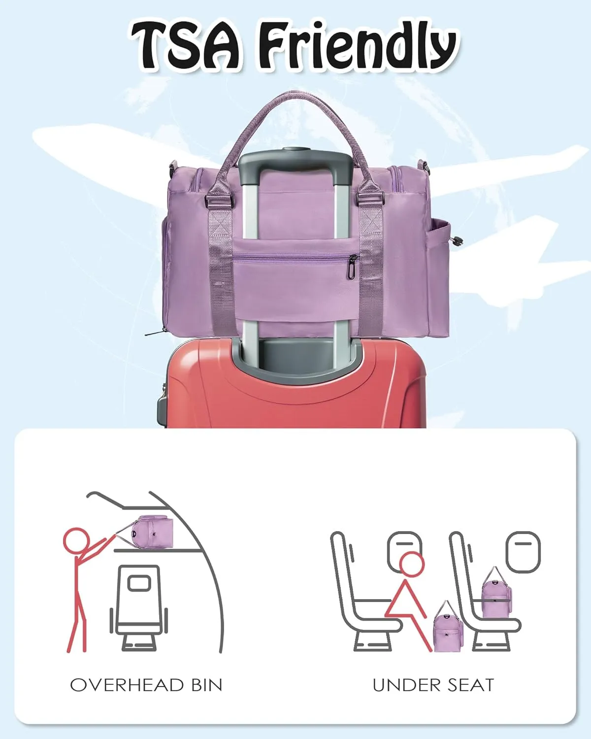 Teens Gifts for Girls Boys, Travel Duffel Bag, Graduation Gift Ideas 2025 Personalized Weekender Bag, Gifts for Girl Friends Female women, Grad Gifts