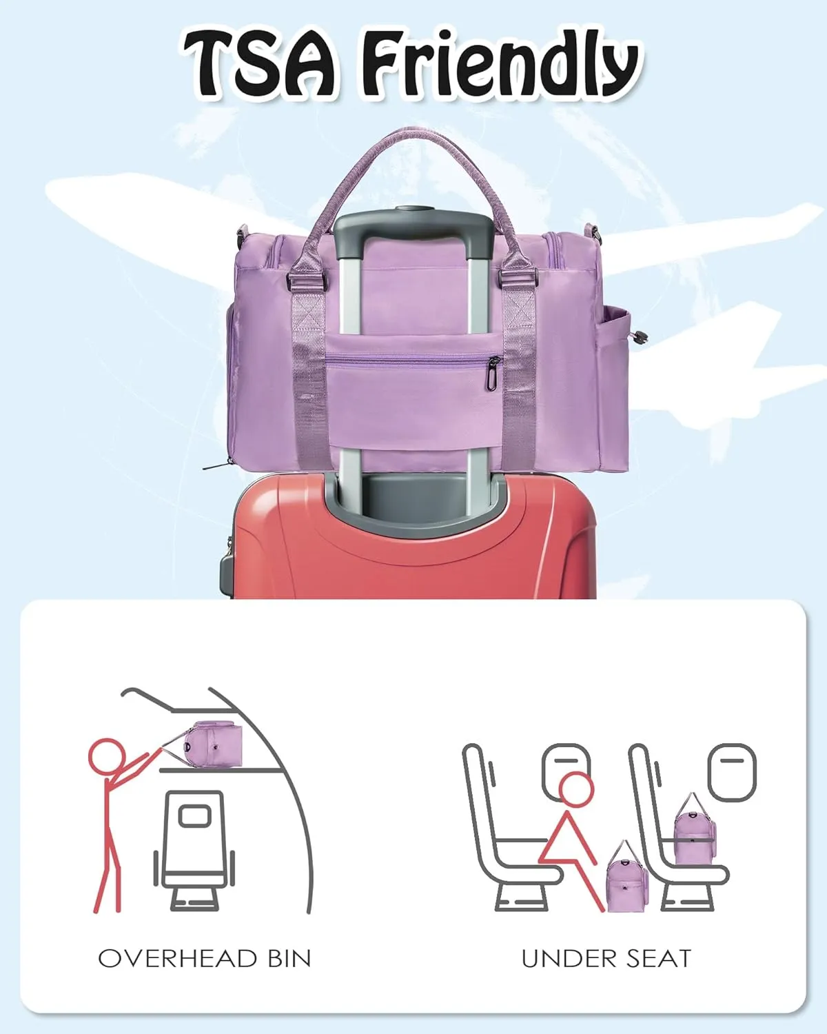 Teens Gifts for Girls Boys, Travel Duffel Bag, Graduation Gift Ideas 2025 Personalized Weekender Bag, Gifts for Girl Friends Female women, Grad Gifts
