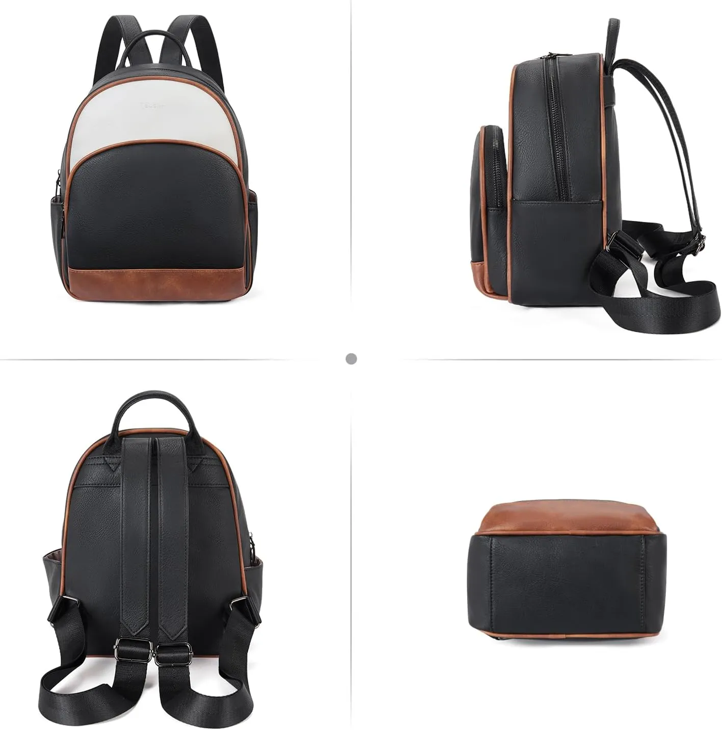 Telena Small Backpack Purse for Women Girls Cute Mini Leather Backpack Travel Shoulder Bags