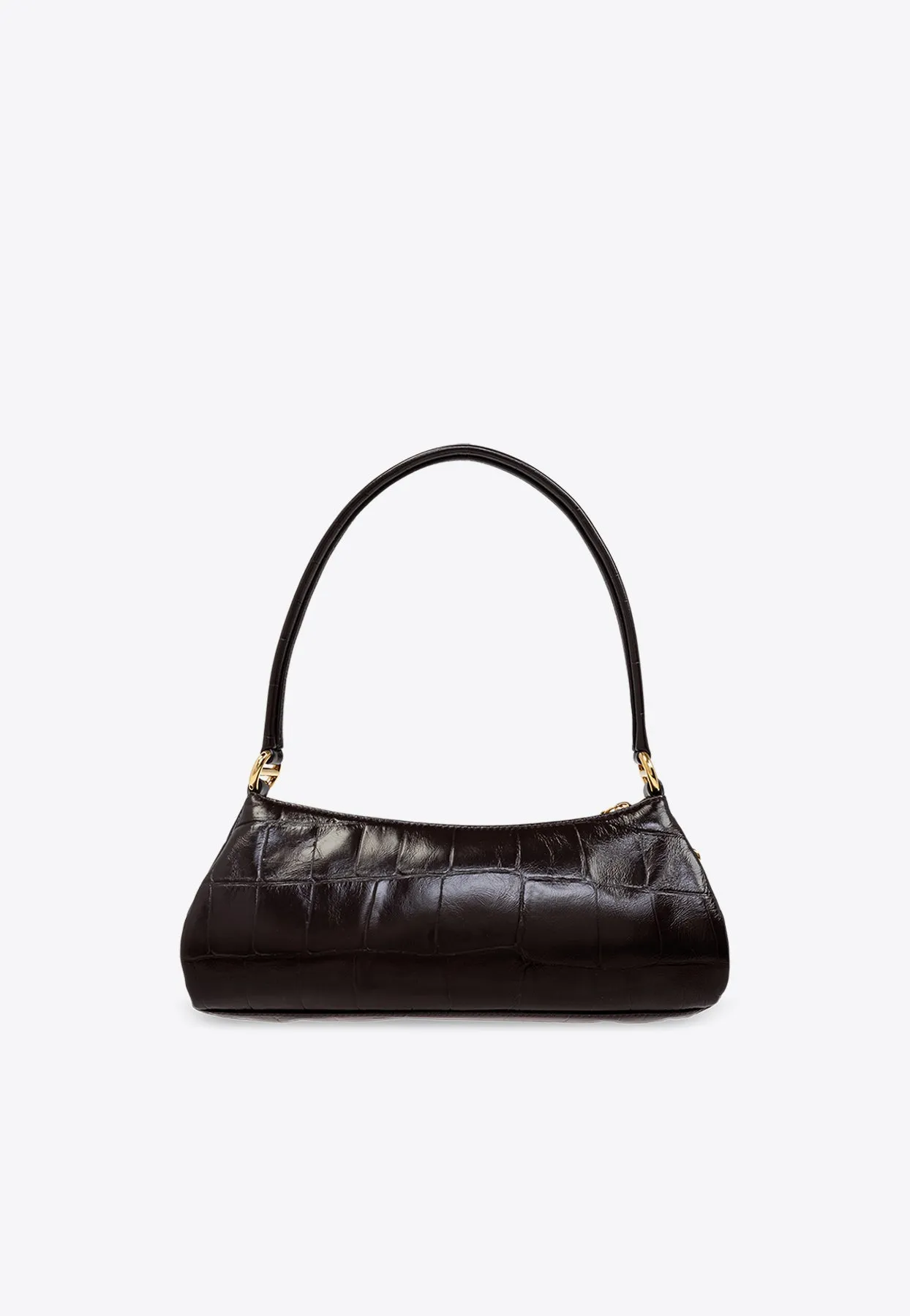 The 99 Croc-Embossed Leather Shoulder Bag