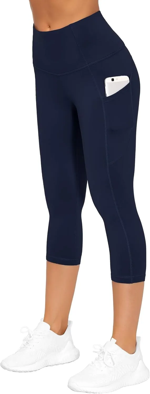 THE GYM PEOPLE Womens' Yoga Pants High Waist with Pocket Tummy Control