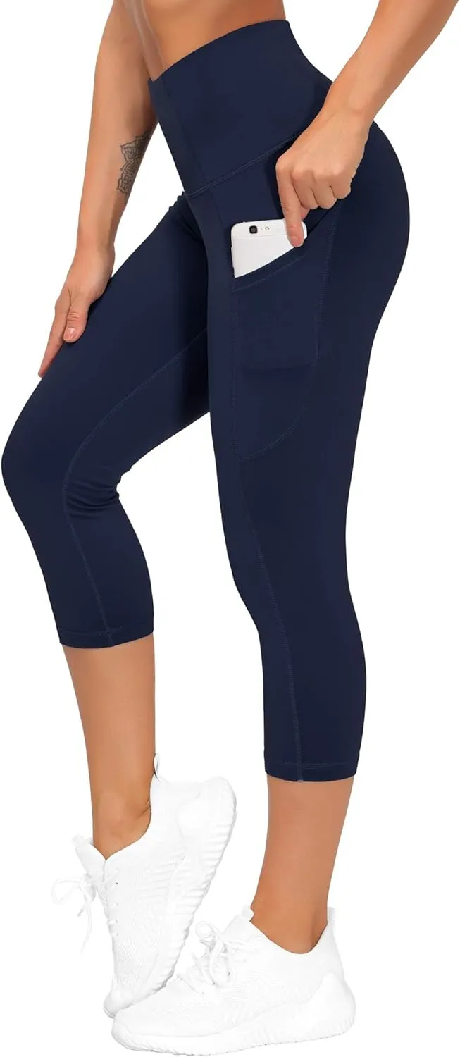 THE GYM PEOPLE Womens' Yoga Pants High Waist with Pocket Tummy Control