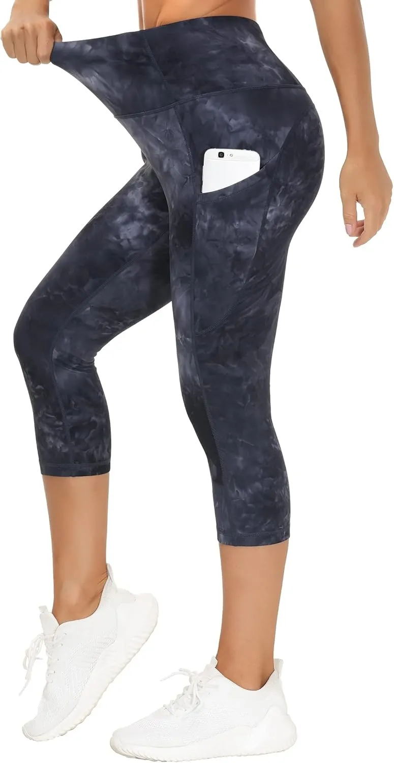 THE GYM PEOPLE Womens' Yoga Pants High Waist with Pocket Tummy Control