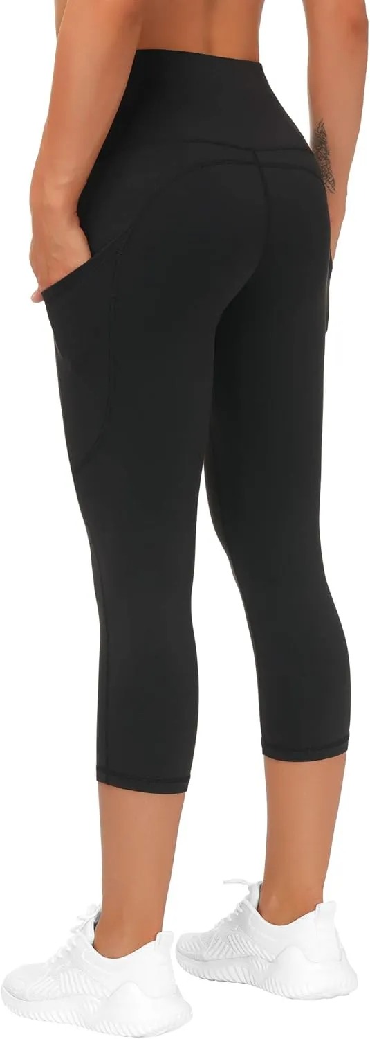 THE GYM PEOPLE Womens' Yoga Pants High Waist with Pocket Tummy Control