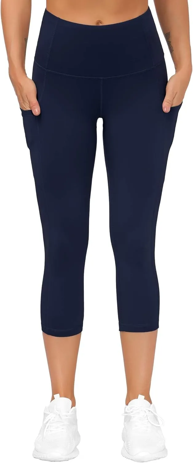 THE GYM PEOPLE Womens' Yoga Pants High Waist with Pocket Tummy Control