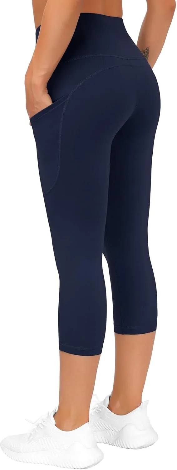 THE GYM PEOPLE Womens' Yoga Pants High Waist with Pocket Tummy Control