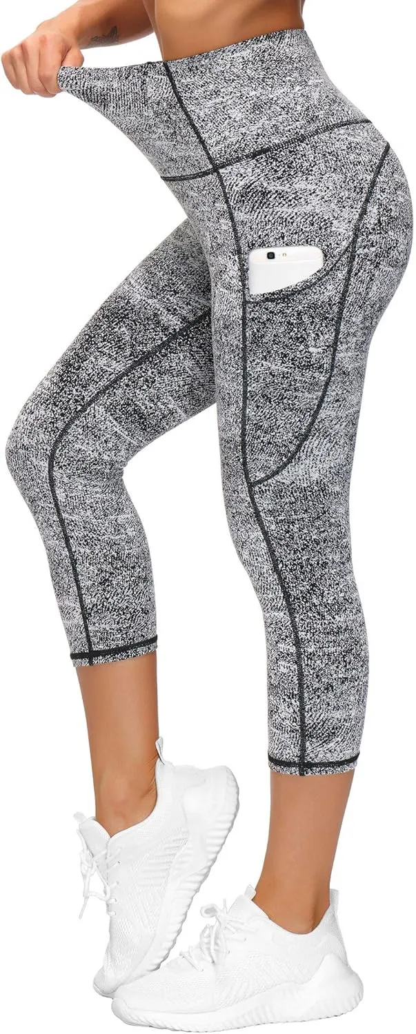 THE GYM PEOPLE Womens' Yoga Pants High Waist with Pocket Tummy Control