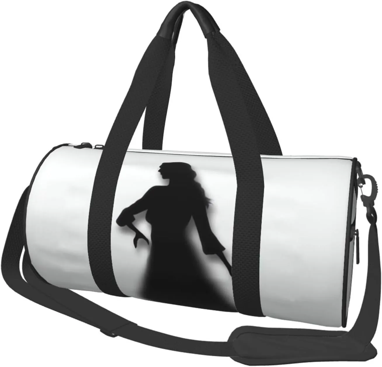 The Shadow of Woman Silhouette Travel Duffle Bag for Men Women Sport Gym Bag Foldable Weekender Bag Carry on Overnight Bag for Travel Swimming Basketball