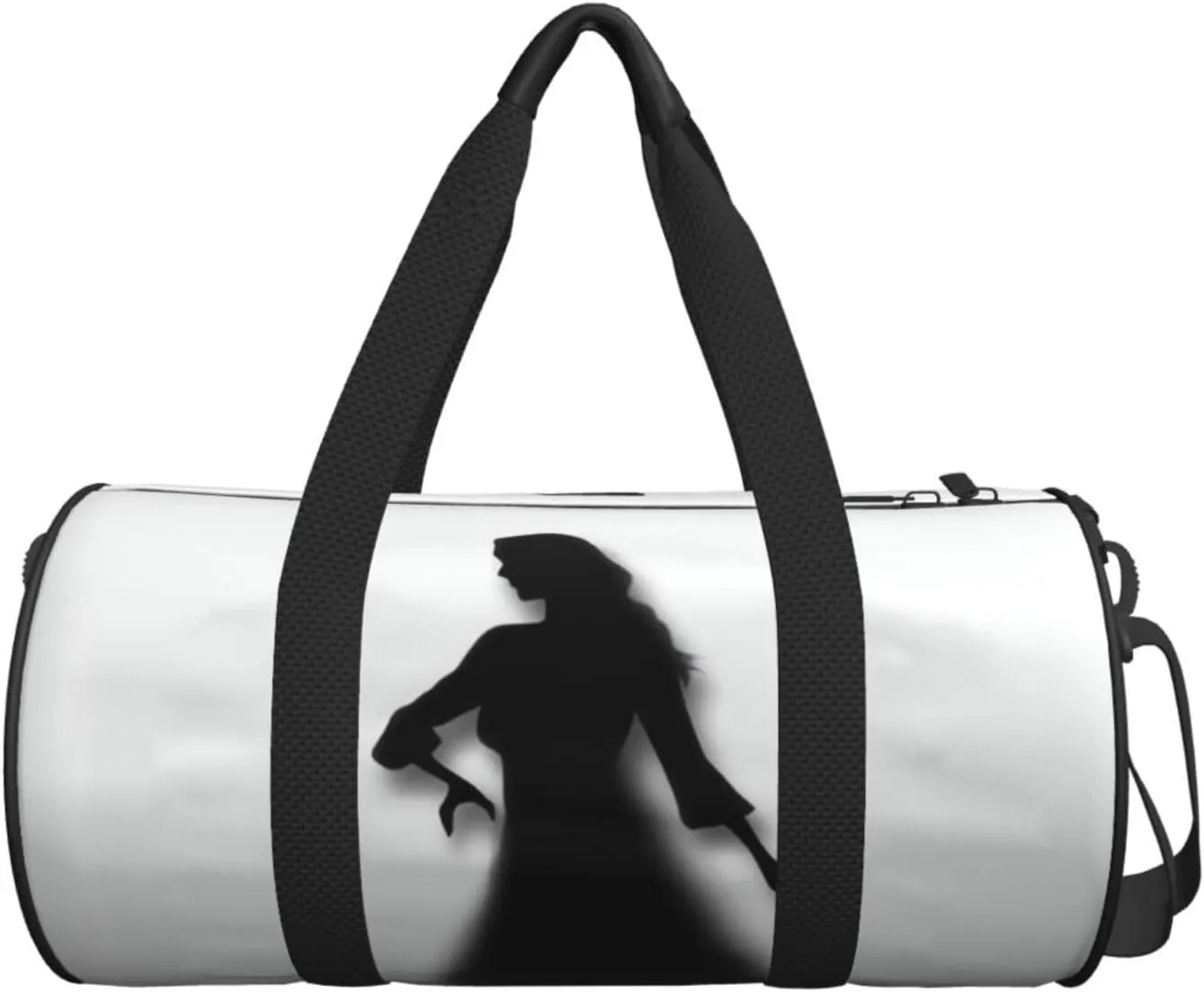 The Shadow of Woman Silhouette Travel Duffle Bag for Men Women Sport Gym Bag Foldable Weekender Bag Carry on Overnight Bag for Travel Swimming Basketball