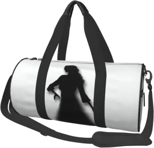 The Shadow of Woman Silhouette Travel Duffle Bag for Men Women Sport Gym Bag Foldable Weekender Bag Carry on Overnight Bag for Travel Swimming Basketball