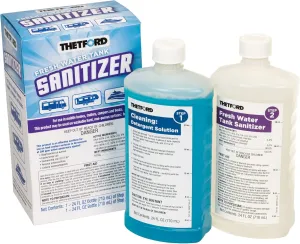 Thetford Fresh Water Tank Sanitizer Detergent and Sanitizer Treatment, 2 x 24 oz bottles - Thetford 36662