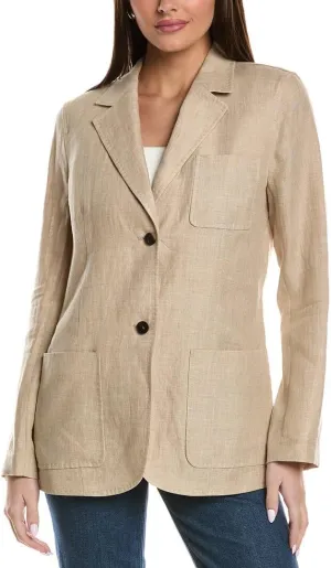 Three Pocket Linen Blazer