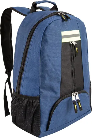 Tool Backpack Heavy Duty,1680D Implements Carrier for Electrician,Havc Tool Bag Backpack,Tool Bags for Men for Electrician,Plumber,Contractor,Durable Handle & Shoulder Strap,12 Pockets (Blue)