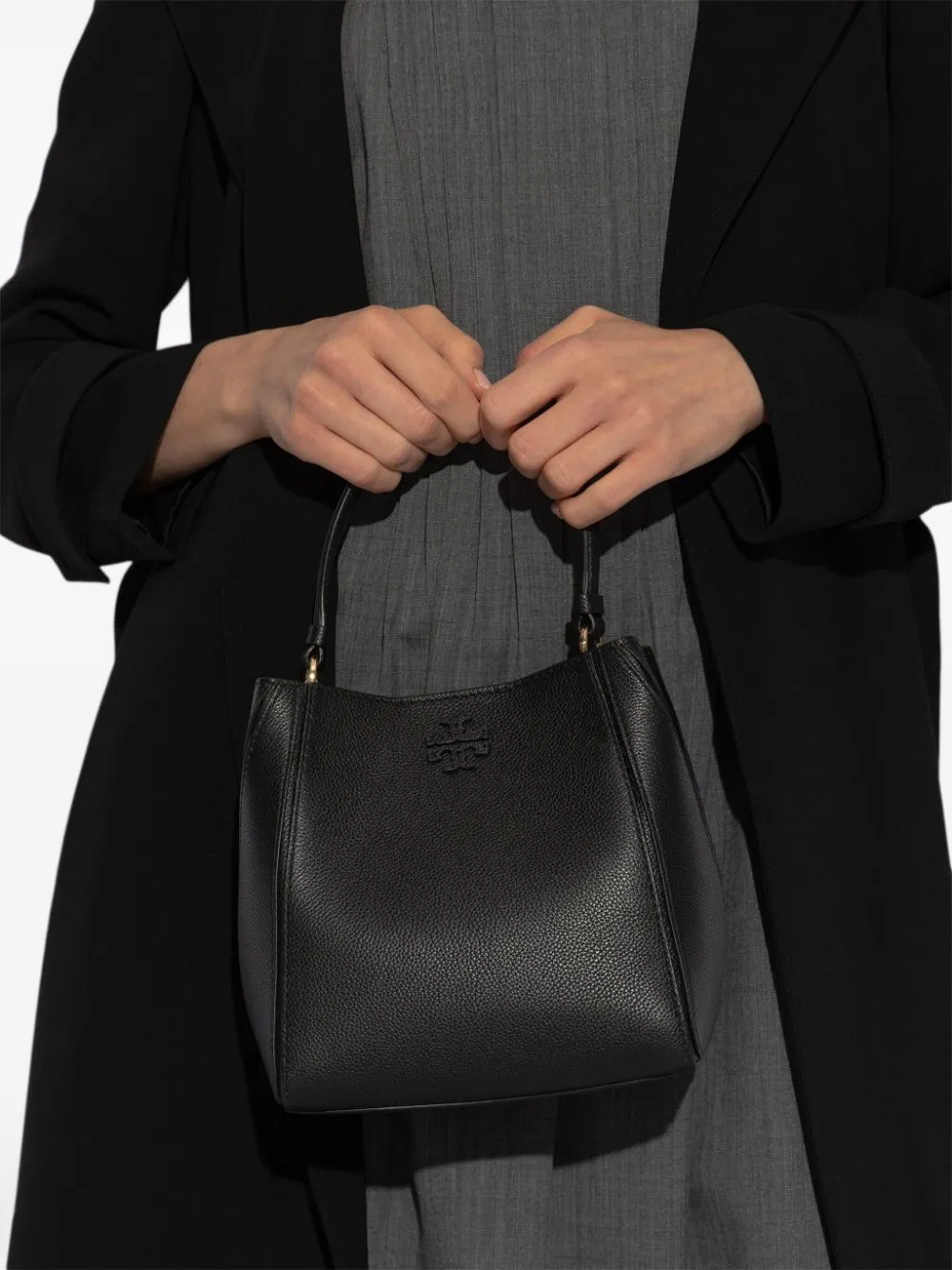 Tory Burch Mc Graw Small Leather Bucket Bag