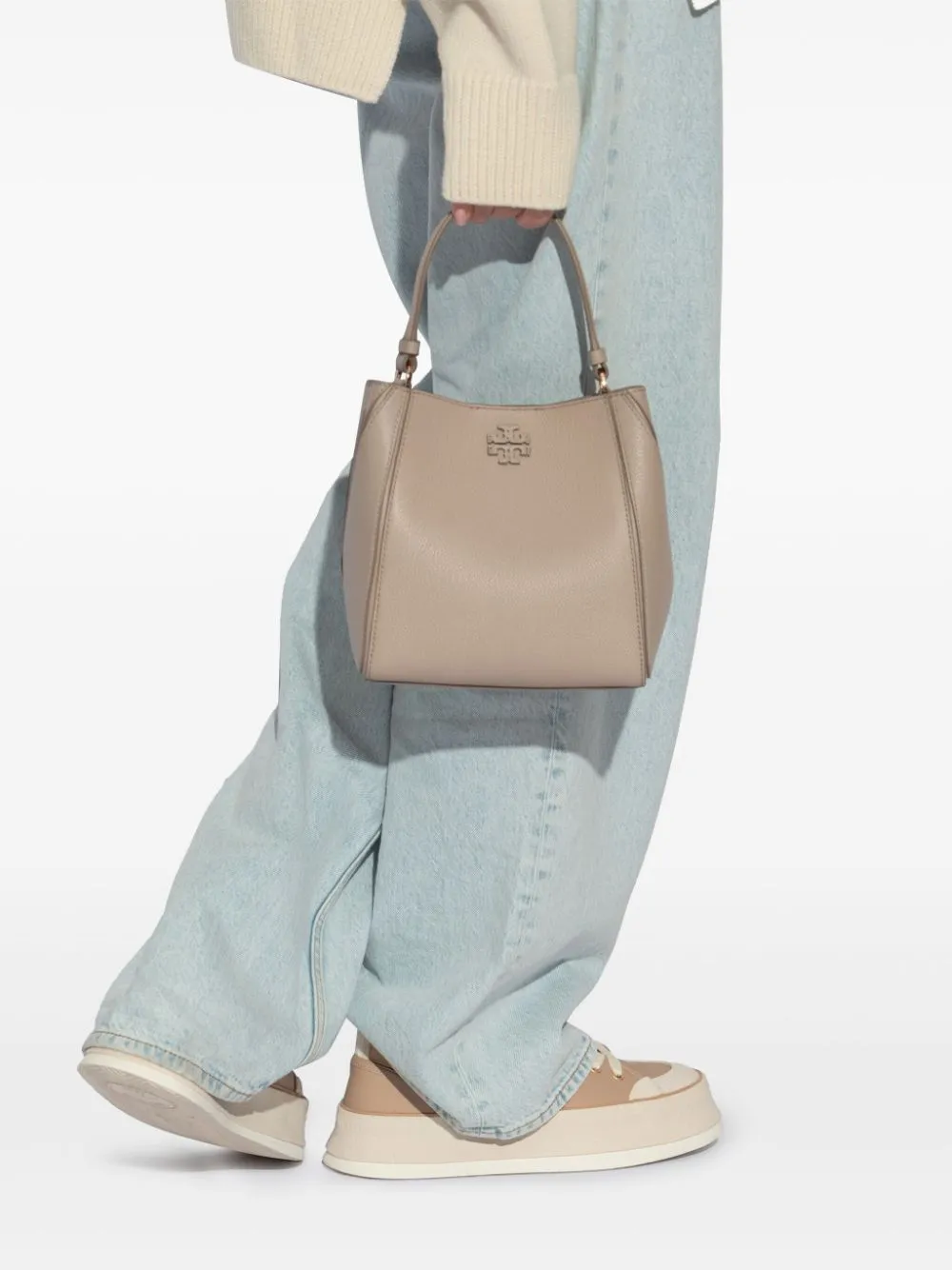 Tory Burch Mc Graw Small Leather Bucket Bag