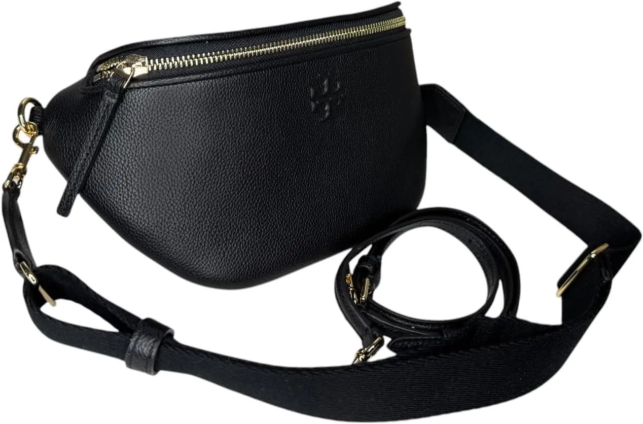 Tory Burch Women's Thea Belt Bag Fanny Pack Waist Bag (Black)