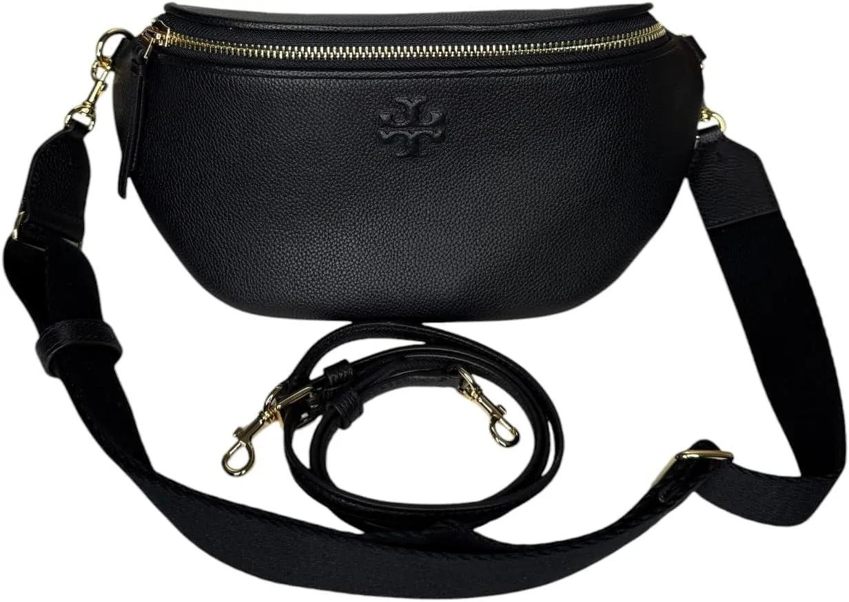 Tory Burch Women's Thea Belt Bag Fanny Pack Waist Bag (Black)