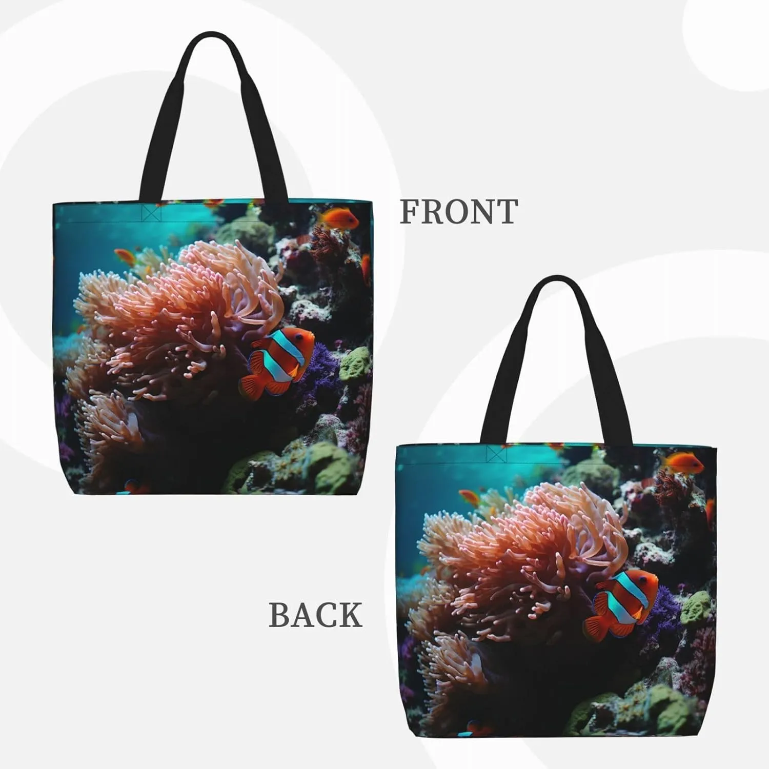 Tote Bag for Women Grocery Bag Reusable Shopping Bag Cupcake Handbag Foldable Shoulder Bag