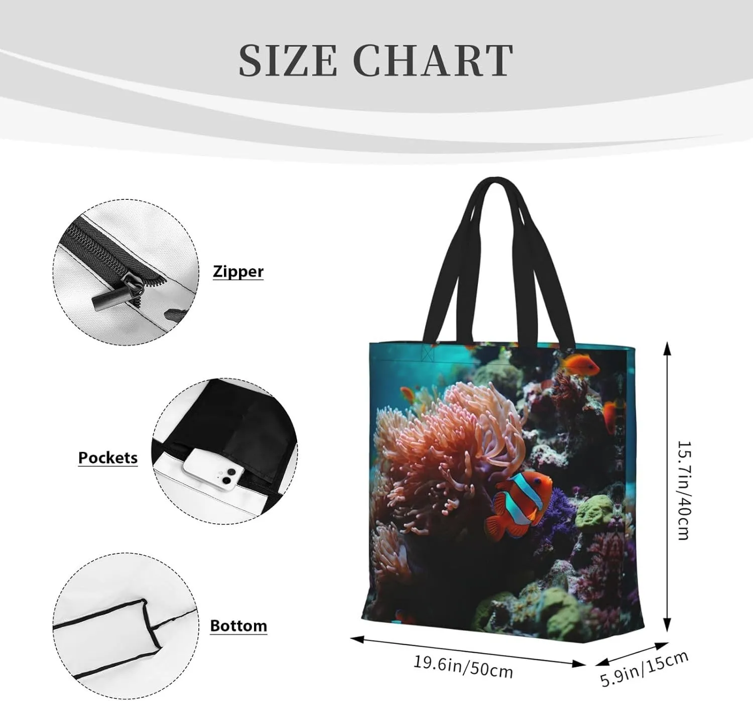 Tote Bag for Women Grocery Bag Reusable Shopping Bag Cupcake Handbag Foldable Shoulder Bag