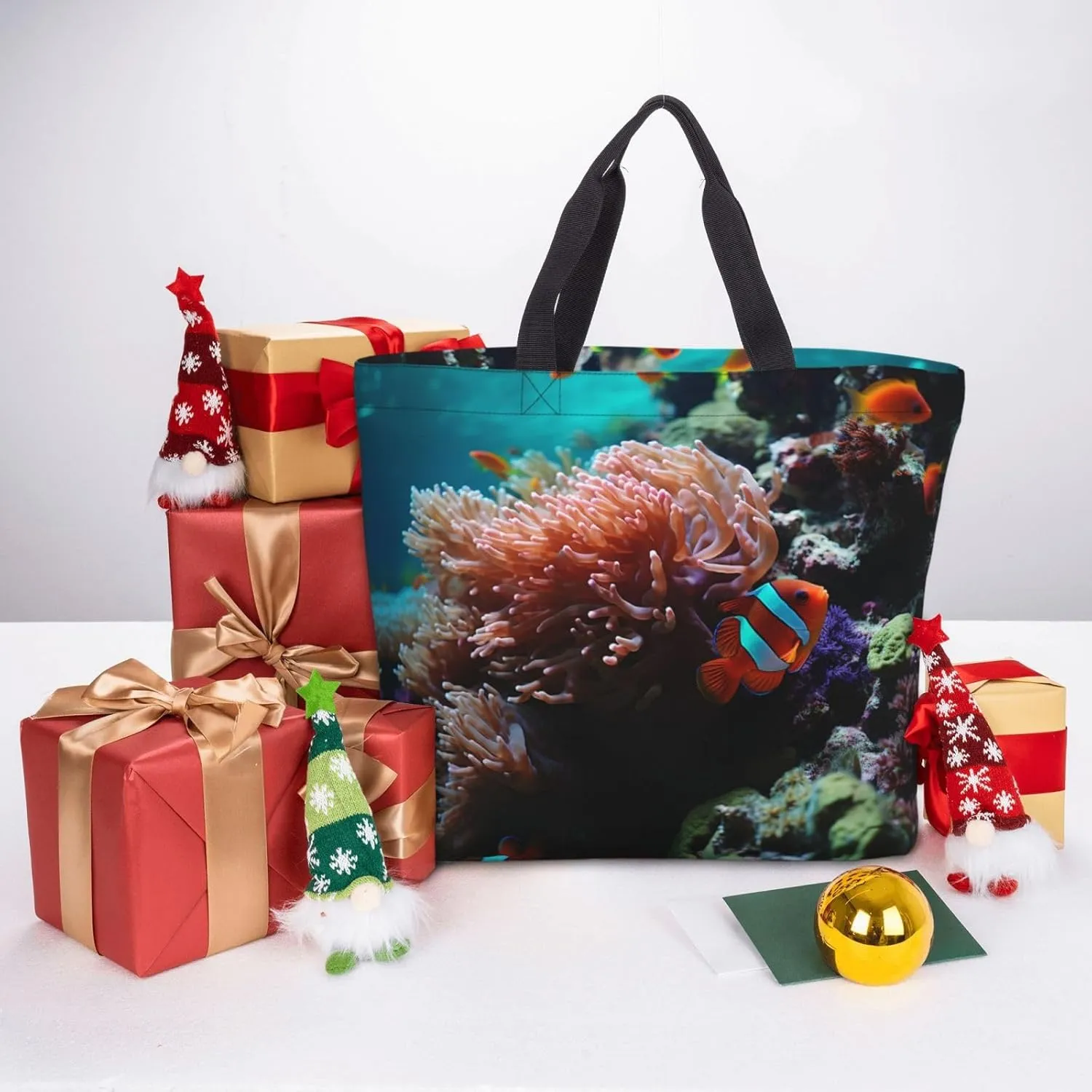 Tote Bag for Women Grocery Bag Reusable Shopping Bag Cupcake Handbag Foldable Shoulder Bag
