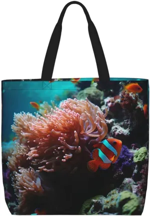 Tote Bag for Women Grocery Bag Reusable Shopping Bag Cupcake Handbag Foldable Shoulder Bag