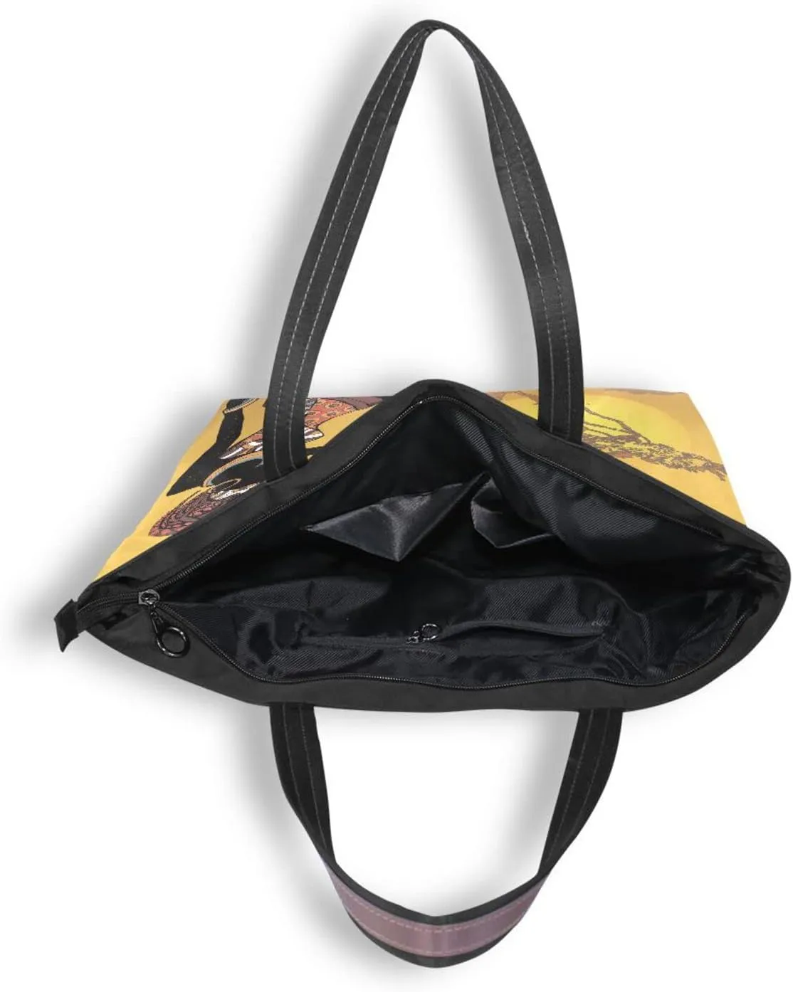 Tote Bag For Women Shoulder Bag for School Handbags for Beach Work Travel Large Tote Bag with Zipper