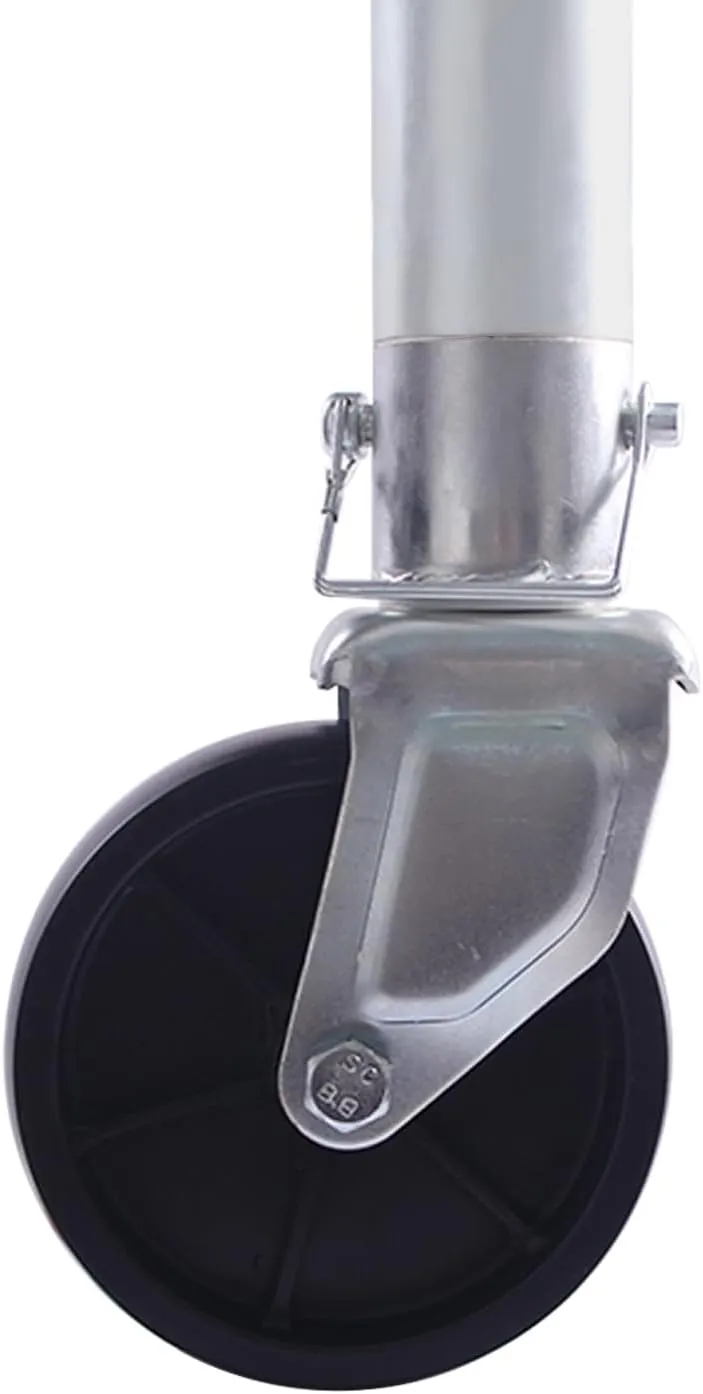 Trailer Jack Single Wheel, Silver