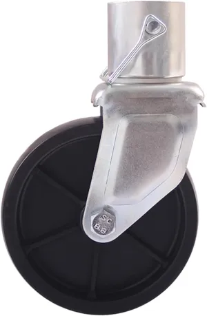 Trailer Jack Single Wheel, Silver